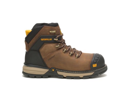 Botas De Seguridad Caterpillar CAT Excavator Superlite Waterproof Thinsulate™ Nano Toe Hombre Marrones Oscuro | CAT-418CQ