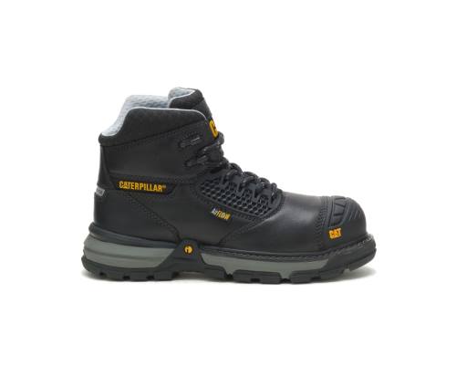 Botas De Seguridad Caterpillar CAT Excavator Superlite Cool Carbon Composite Toe Mujer Negras | CAT-741KO