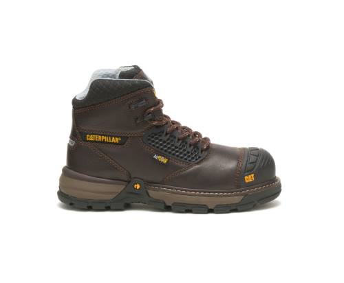 Botas De Seguridad Caterpillar CAT Excavator Superlite Cool Carbon Composite Toe Mujer Marrones Oscuro | CAT-742KO