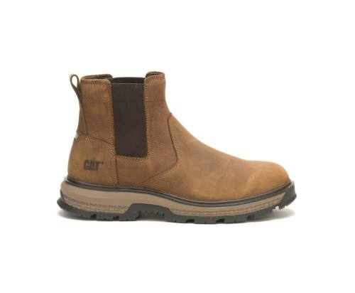 Botas De Seguridad Caterpillar CAT Exposition Chelsea Hombre Marrones | CAT-791KO