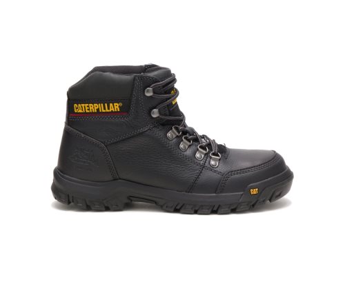 Botas De Seguridad Caterpillar CAT Outline Steel Toe Hombre Negras | CAT-259RM