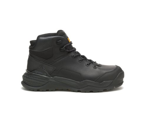 Botas De Seguridad Caterpillar CAT Provoke Mid Waterproof Alloy Toe Hombre Negras | CAT-857DK