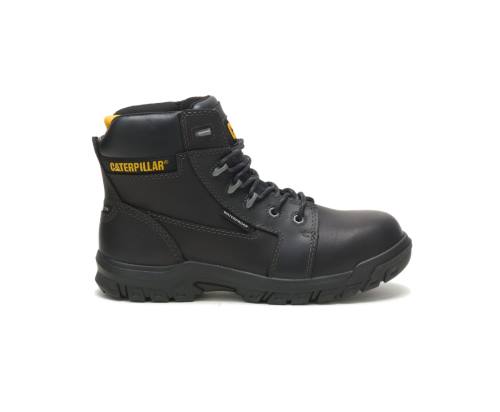 Botas De Seguridad Caterpillar CAT Resorption Waterproof Composite Toe Mujer Negras | CAT-738KO