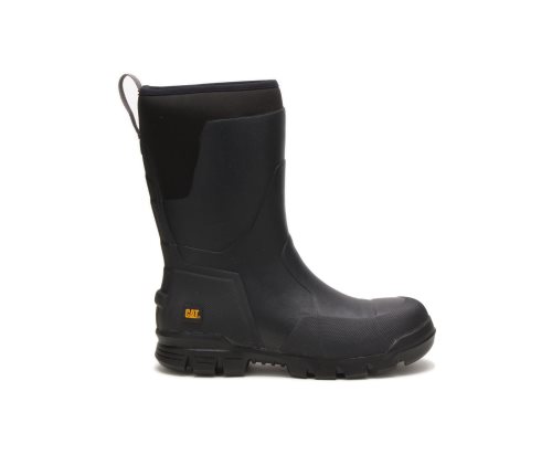 Botas De Seguridad Caterpillar CAT Stormers 11" Steel Toe Mujer Negras | CAT-961DE