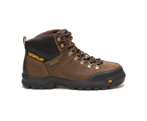 Botas De Seguridad Caterpillar CAT Threshold Waterproof Steel Toe Hombre Marrones | CAT-103NR