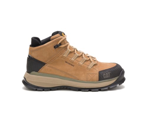 Botas De Seguridad Caterpillar CAT Utilize Waterproof Alloy Toe Hombre Marrones | CAT-394KC