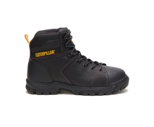 Botas De Seguridad Caterpillar CAT Wellspring Waterproof Metatarsal Guard Steel Toe Hombre Negras | CAT-871CJ