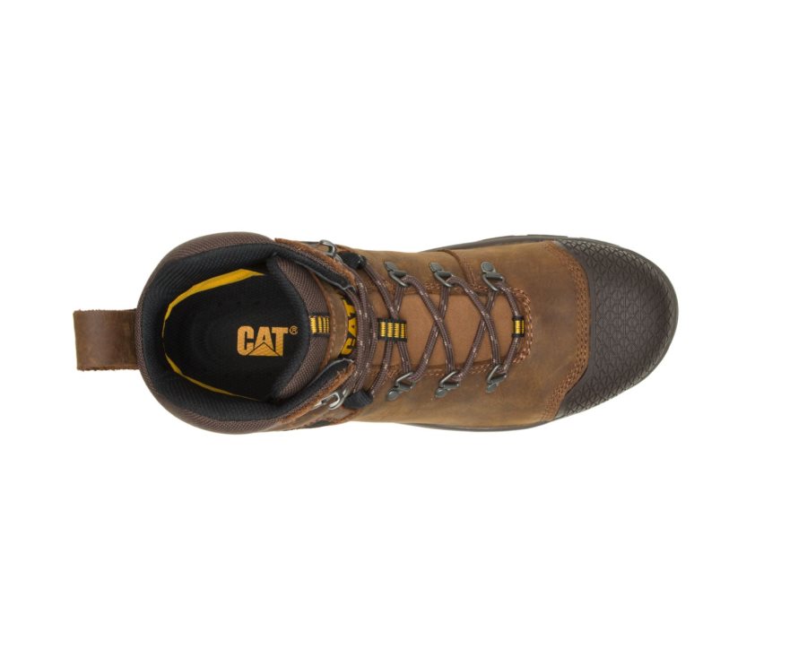 Botas De Seguridad Caterpillar CAT Accomplice X Waterproof Steel Toe Hombre Marrones | CAT-128FX