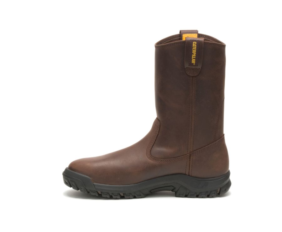 Botas De Seguridad Caterpillar CAT Drawbar Steel Toe Hombre Marrones | CAT-295CT