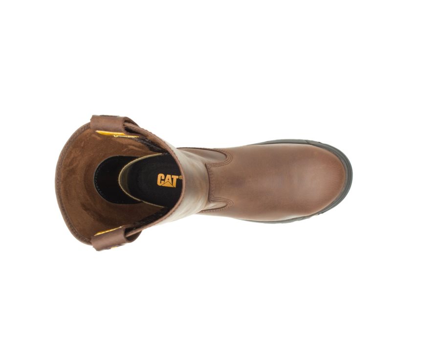 Botas De Seguridad Caterpillar CAT Drawbar Steel Toe Hombre Marrones | CAT-295CT