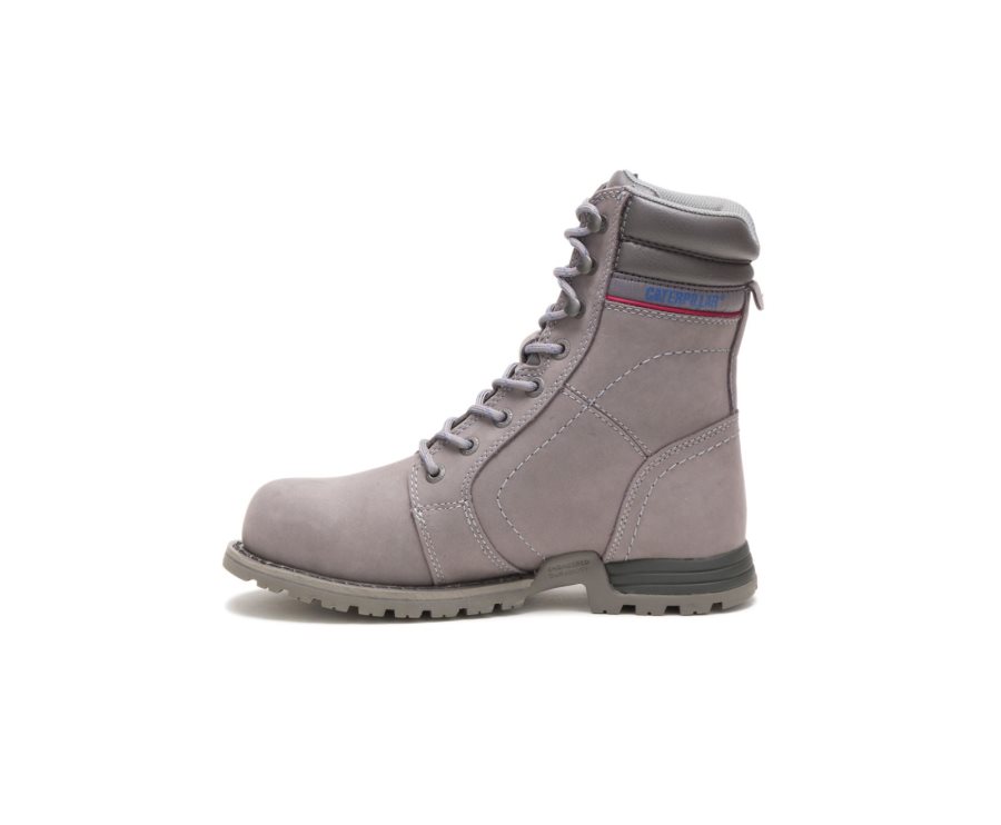 Botas De Seguridad Caterpillar CAT Echo Waterproof Steel Toe Mujer Gris | CAT-807KT