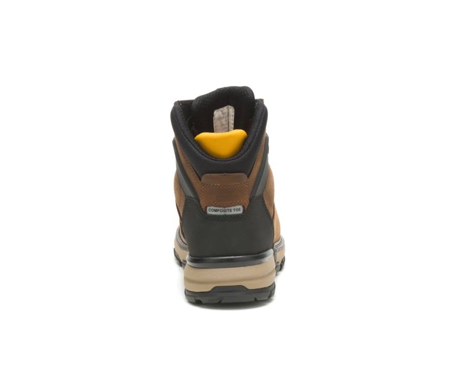 Botas De Seguridad Caterpillar CAT Excavator Superlite Waterproof Thinsulate™ Carbon Composite Toe Hombre Marrones Oscuro | CAT-797KO