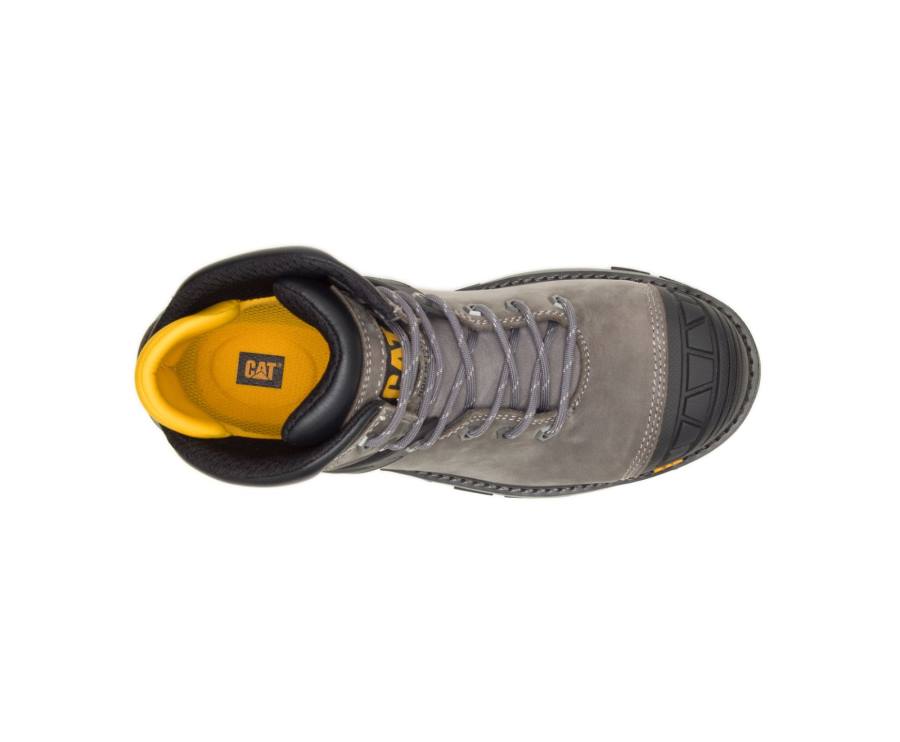 Botas De Seguridad Caterpillar CAT Excavator Superlite Waterproof Carbon Composite Toe Hombre Azules Gris | CAT-801KO