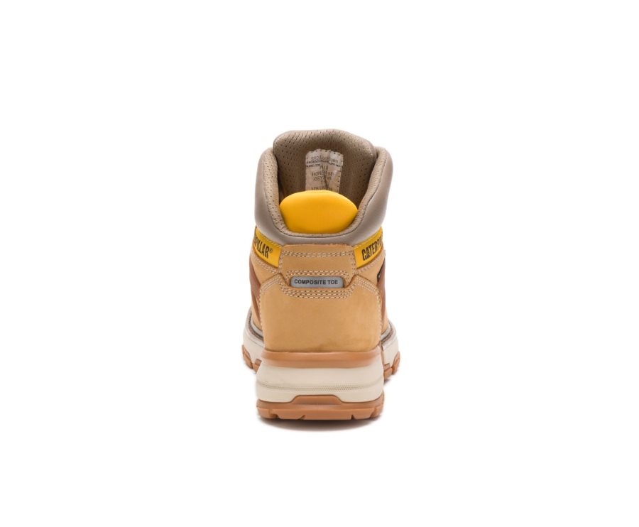 Botas De Seguridad Caterpillar CAT Excavator Superlite Waterproof Nano Toe Hombre Marrones | CAT-819QF