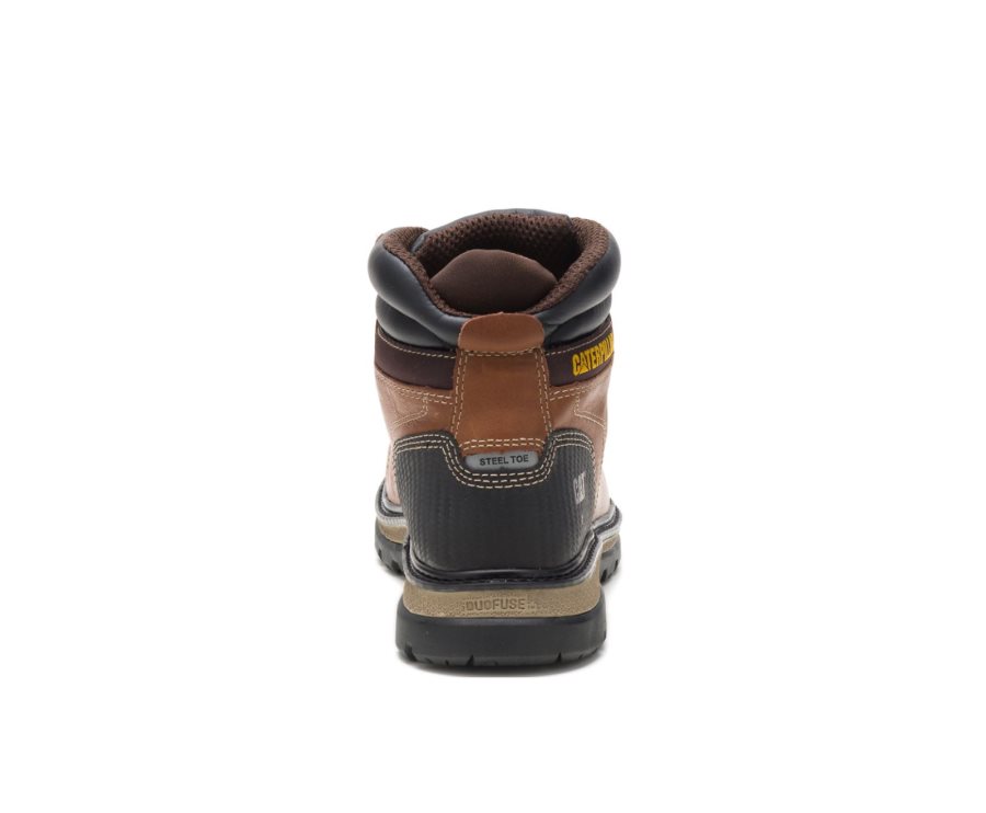 Botas De Seguridad Caterpillar CAT Foxfield Steel Toe Hombre Marrones Negras | CAT-176NU