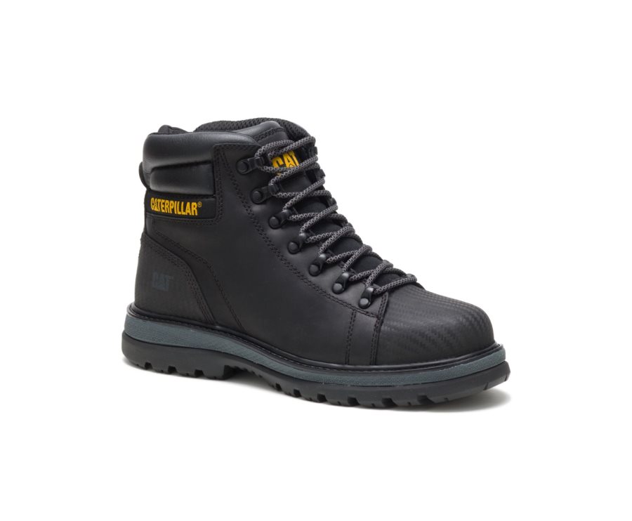 Botas De Seguridad Caterpillar CAT Foxfield Steel Toe Hombre Negras | CAT-869XA