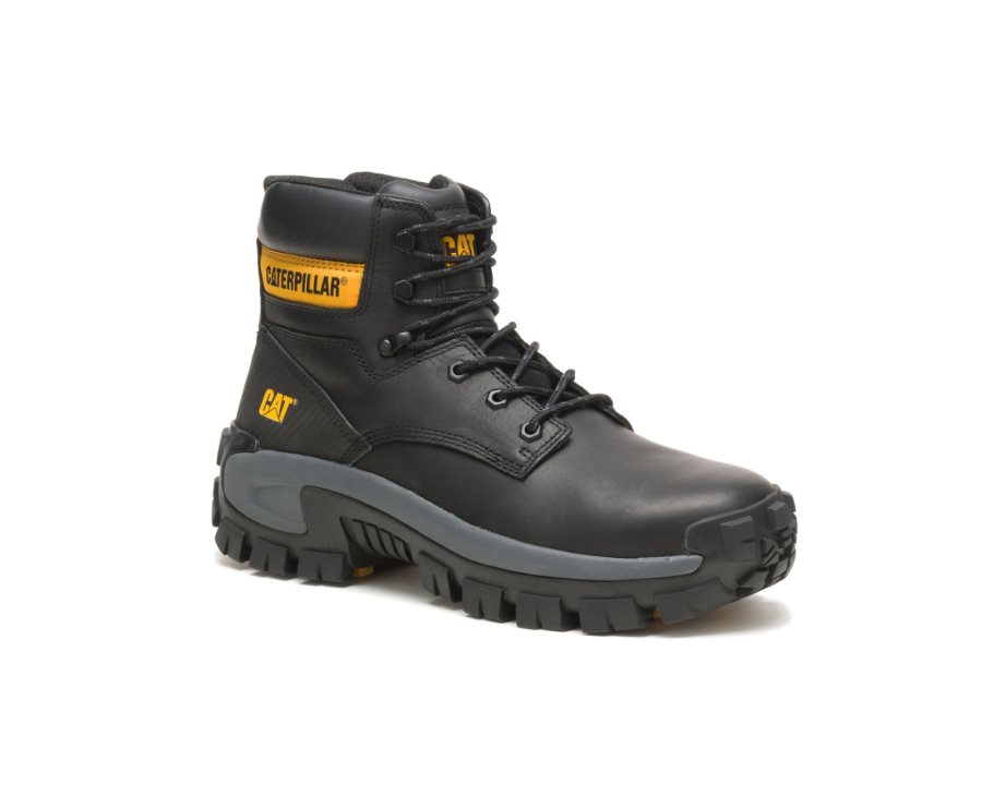 Botas De Seguridad Caterpillar CAT Invader Hi Steel Toe Hombre Negras | CAT-856QU