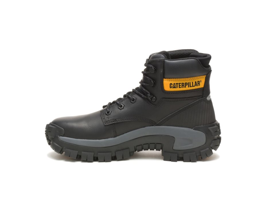 Botas De Seguridad Caterpillar CAT Invader Hi Steel Toe Hombre Negras | CAT-856QU