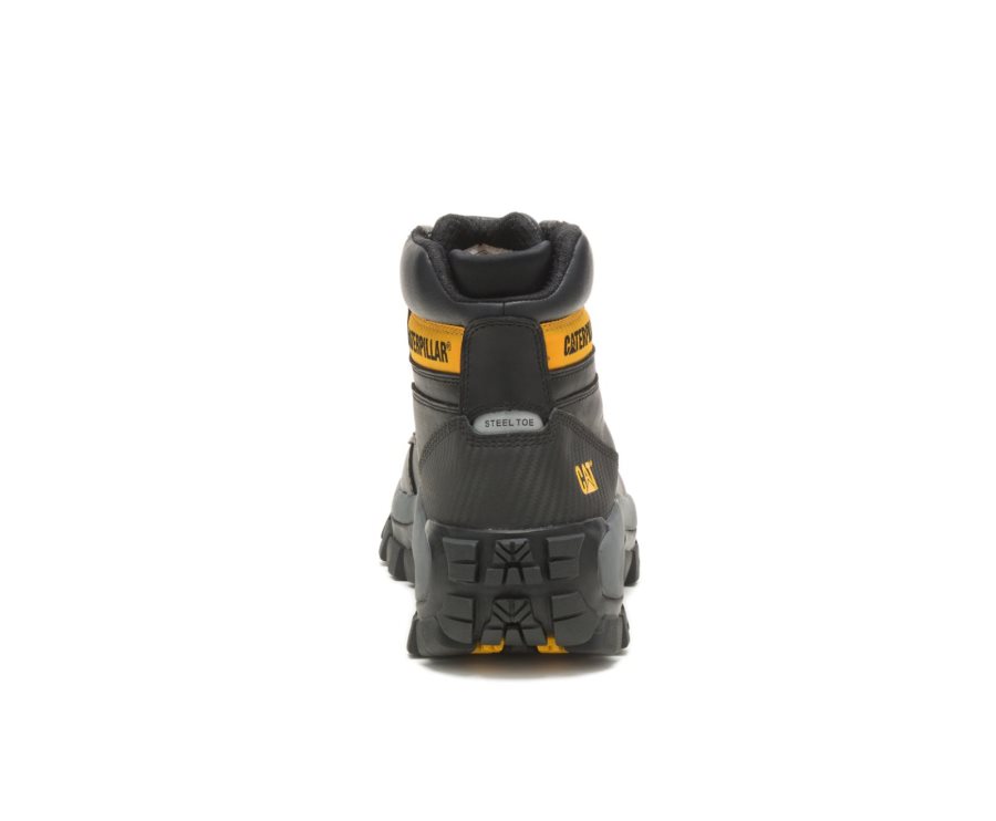 Botas De Seguridad Caterpillar CAT Invader Hi Steel Toe Hombre Negras | CAT-856QU