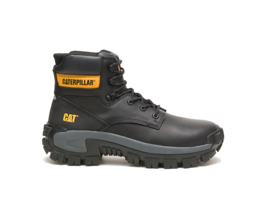 Botas De Seguridad Caterpillar CAT Invader Hi Steel Toe Hombre Negras | CAT-856QU