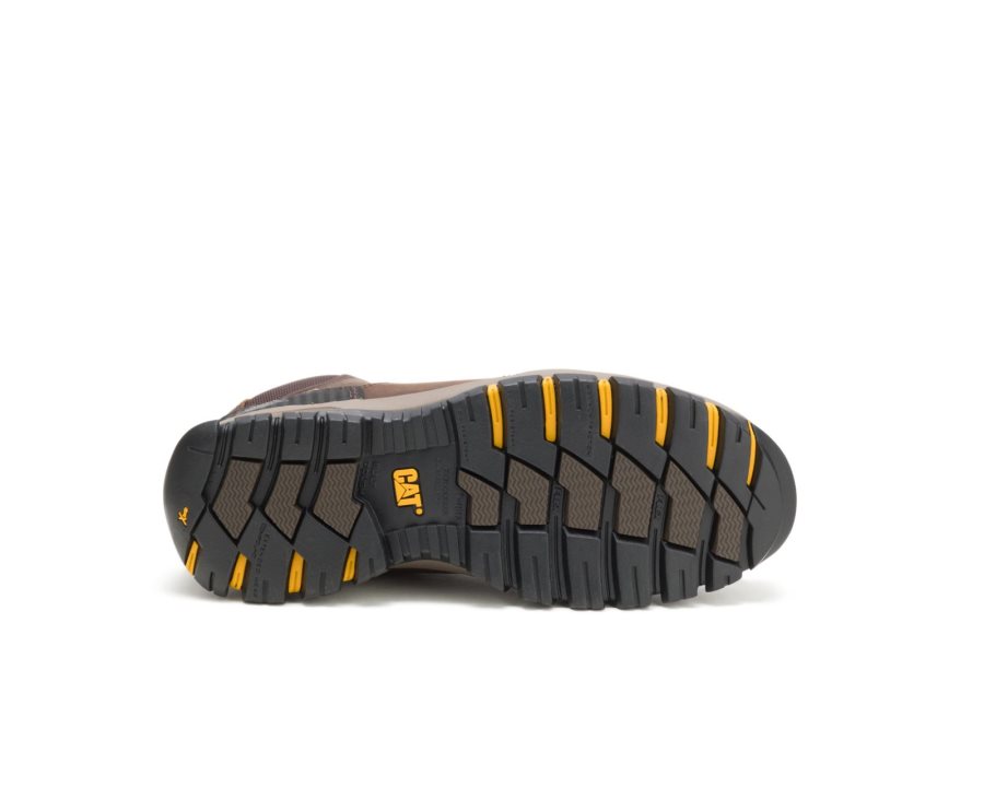 Botas De Seguridad Caterpillar CAT Navigator Waterproof Hombre Marrones Rojas | CAT-367GY