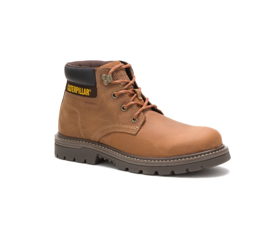 Botas De Seguridad Caterpillar CAT Outbase Waterproof Hombre Marrones | CAT-325IT