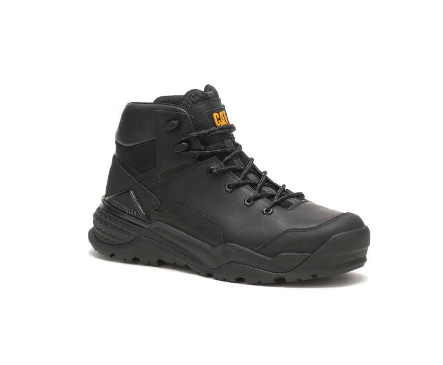 Botas De Seguridad Caterpillar CAT Provoke Mid Waterproof Hombre Negras | CAT-827WF