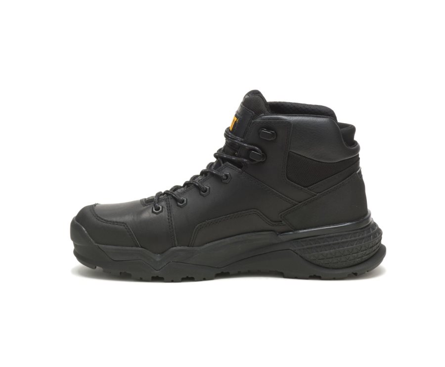 Botas De Seguridad Caterpillar CAT Provoke Mid Waterproof Hombre Negras | CAT-827WF