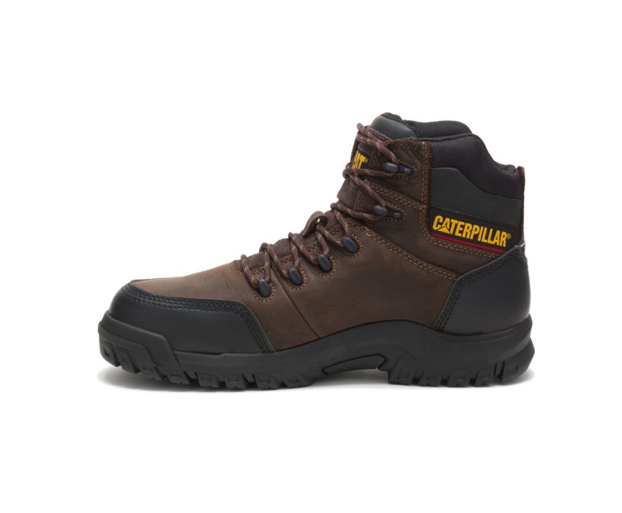 Botas De Seguridad Caterpillar CAT Resorption Waterproof Composite Toe Hombre Marrones | CAT-621JO