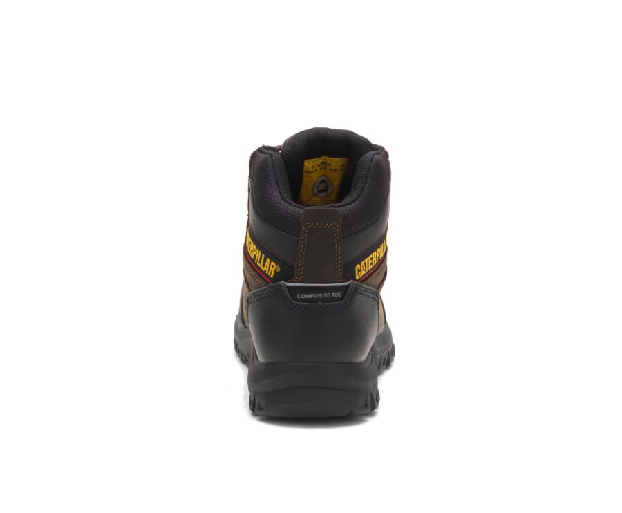 Botas De Seguridad Caterpillar CAT Resorption Waterproof Composite Toe Hombre Marrones | CAT-621JO