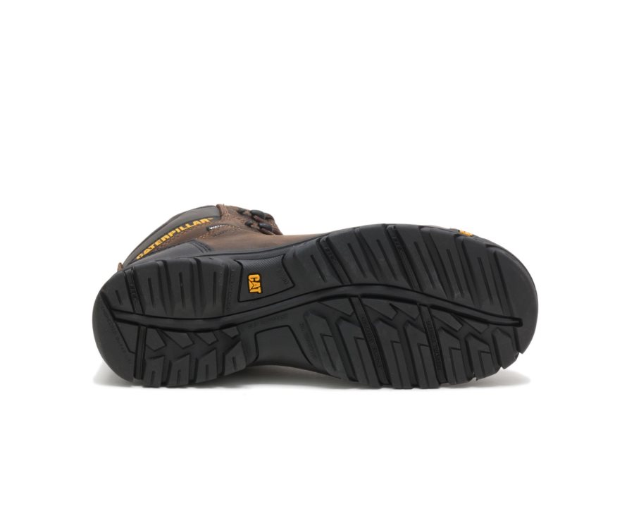 Botas De Seguridad Caterpillar CAT Resorption Waterproof Composite Toe Hombre Marrones | CAT-621JO