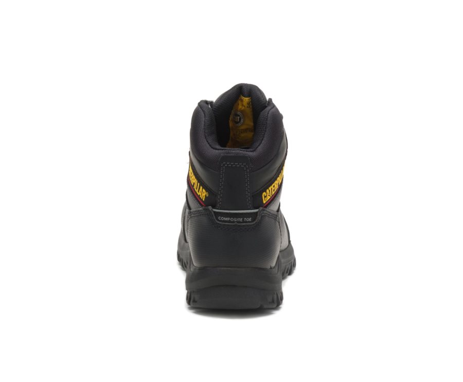 Botas De Seguridad Caterpillar CAT Resorption Waterproof Composite Toe Hombre Negras | CAT-679HC