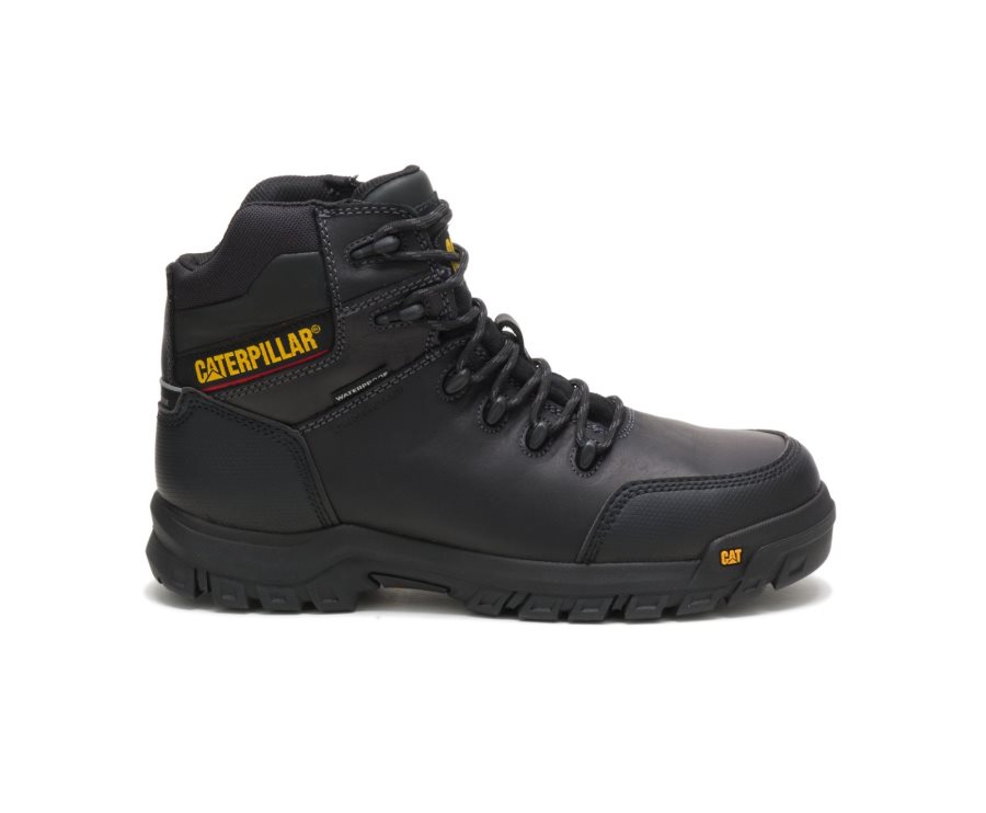 Botas De Seguridad Caterpillar CAT Resorption Waterproof Composite Toe Hombre Negras | CAT-679HC