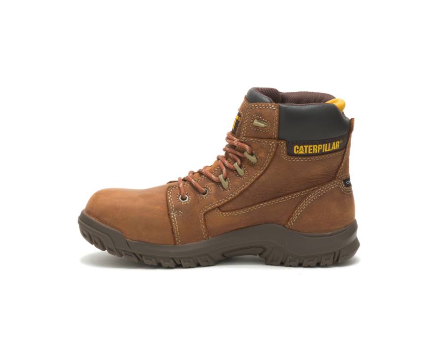 Botas De Seguridad Caterpillar CAT Resorption Waterproof Composite Toe Mujer Marrones | CAT-739KO