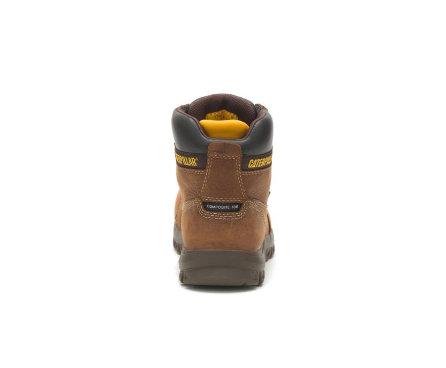 Botas De Seguridad Caterpillar CAT Resorption Waterproof Composite Toe Mujer Marrones | CAT-739KO