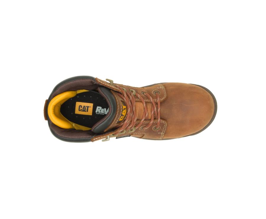 Botas De Seguridad Caterpillar CAT Resorption Waterproof Composite Toe Mujer Marrones | CAT-739KO