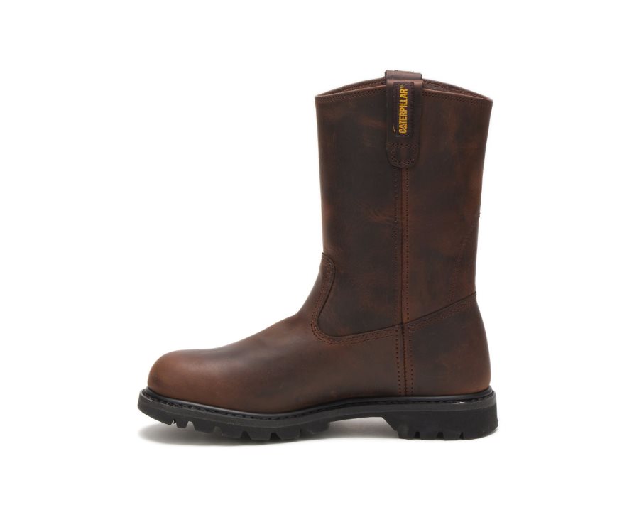 Botas De Seguridad Caterpillar CAT Revolver Hombre Marrones | CAT-785CO