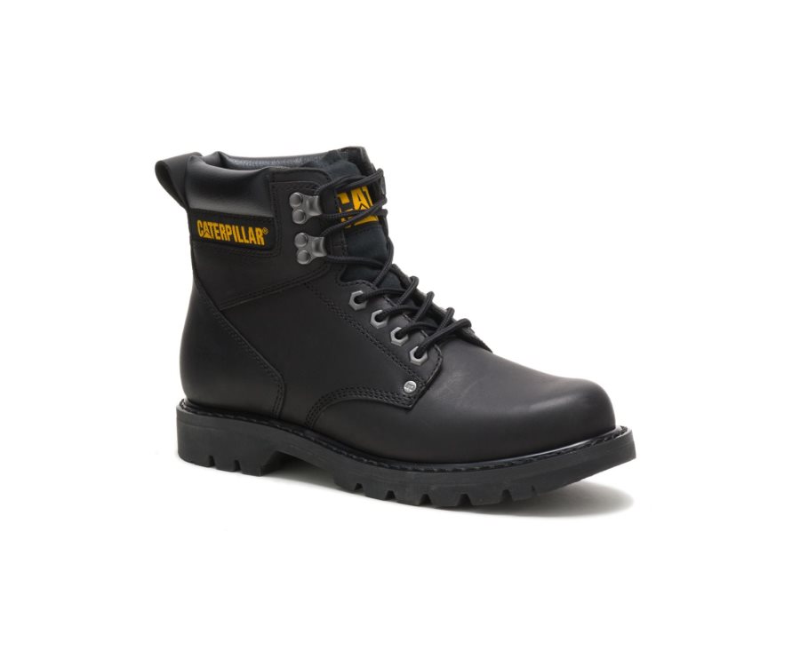 Botas De Seguridad Caterpillar CAT Second Shift Hombre Negras | CAT-532BI