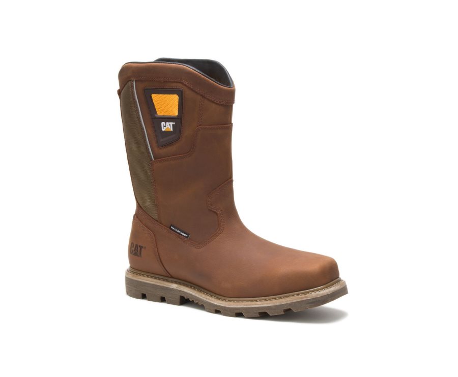 Botas De Seguridad Caterpillar CAT Stillwell Waterproof Steel Toe Hombre Cobra | CAT-481OV