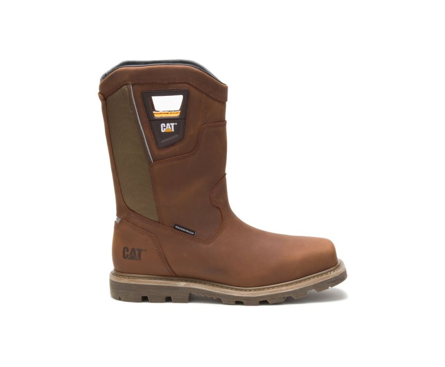 Botas De Seguridad Caterpillar CAT Stillwell Waterproof Steel Toe Hombre Cobra | CAT-481OV