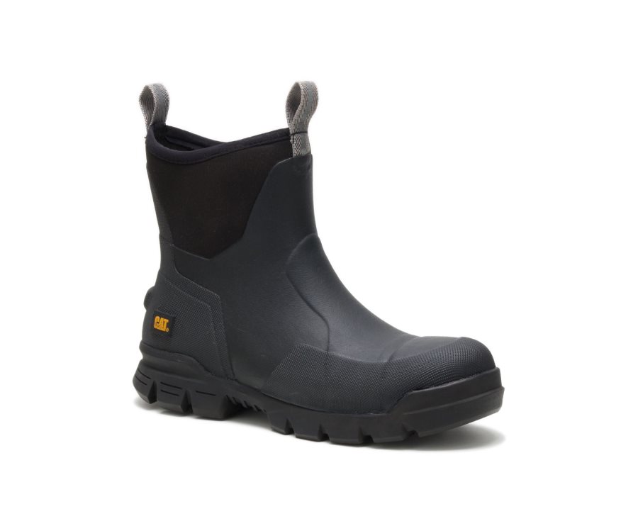 Botas De Seguridad Caterpillar CAT Stormers 6" Steel Toe Hombre Negras | CAT-475IJ