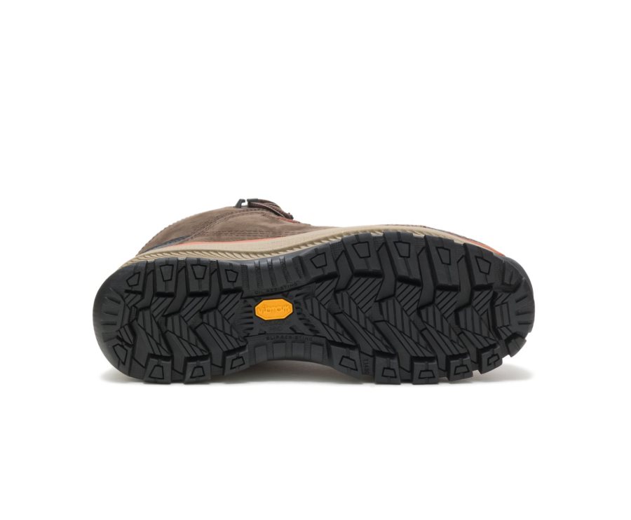 Botas De Seguridad Caterpillar CAT Utilize Waterproof Alloy Toe Hombre Chocolate Oscuro | CAT-723TJ