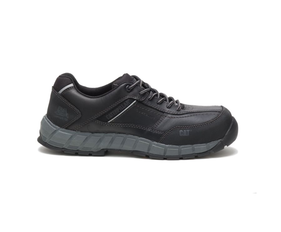 Zapatillas Caterpillar CAT Streamline Cuero Composite Toe Hombre Negras | CAT-093GF