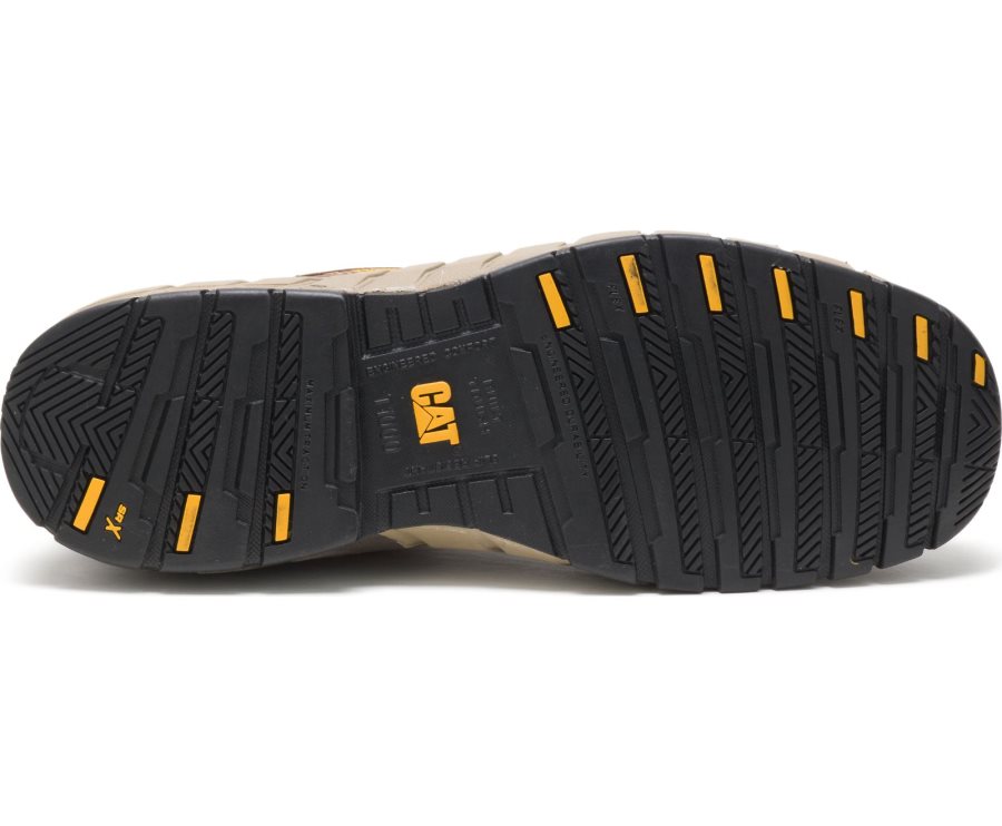 Zapatillas Caterpillar CAT Streamline Cuero Composite Toe Hombre Marrones | CAT-105KV