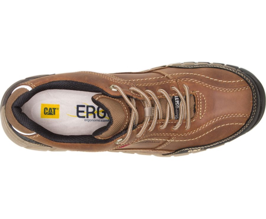 Zapatillas Caterpillar CAT Streamline Cuero Composite Toe Hombre Marrones | CAT-105KV